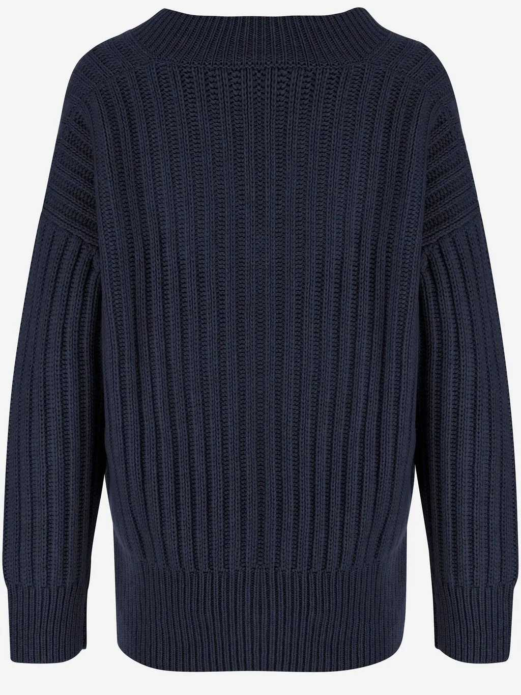 Allude Ribbed V-Neck Knitwear