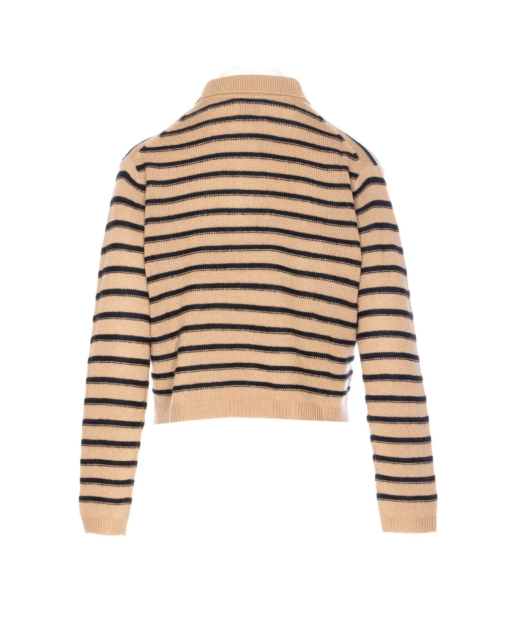Allude Striped Buttoned Knitwear