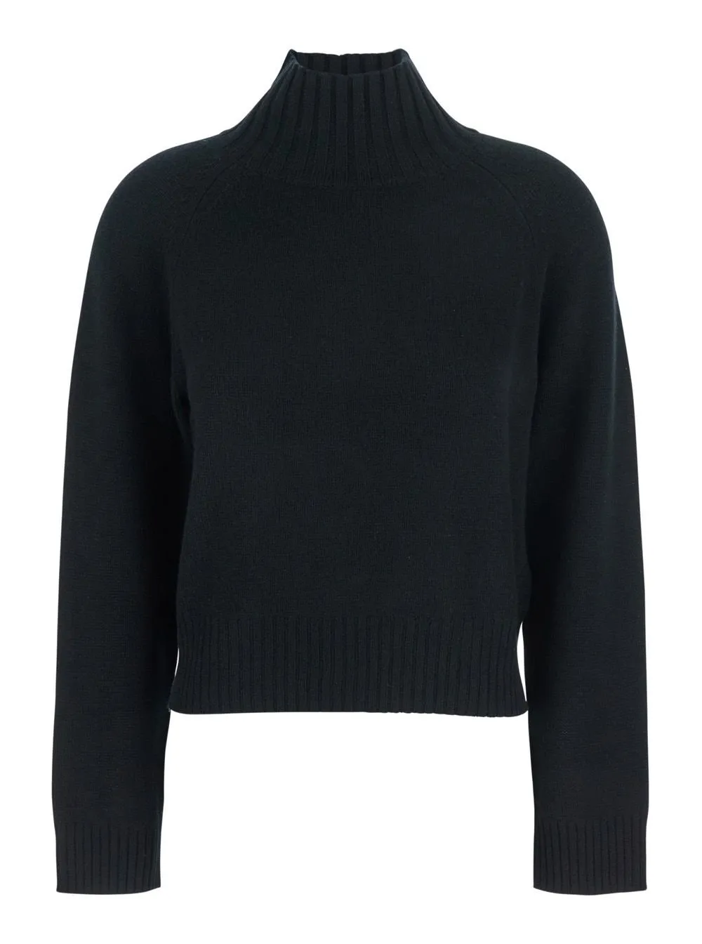 Allude High Neck Ribbed Knitwear