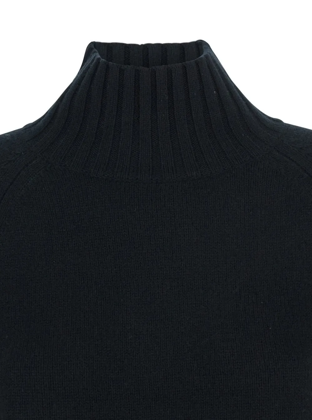 Allude High Neck Ribbed Knitwear