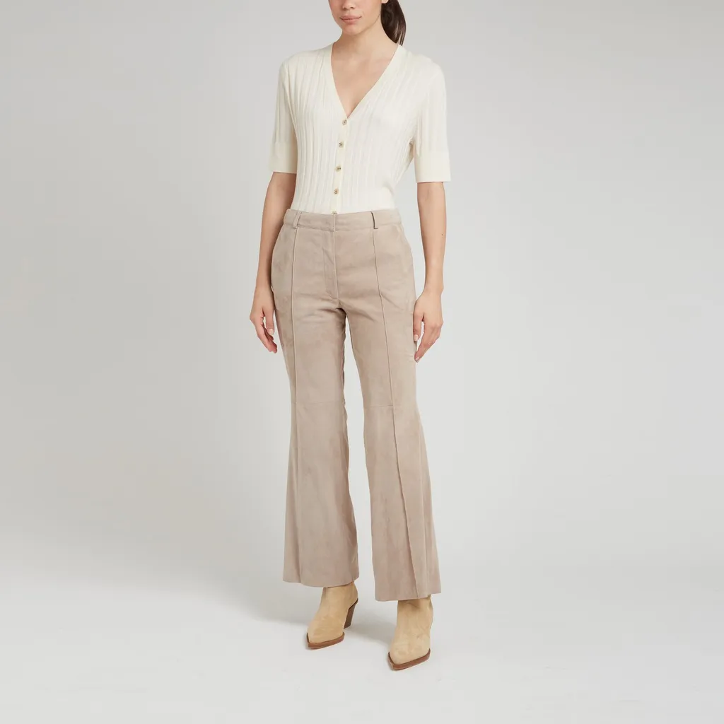 Allude Ribbed Knit Cardigan
