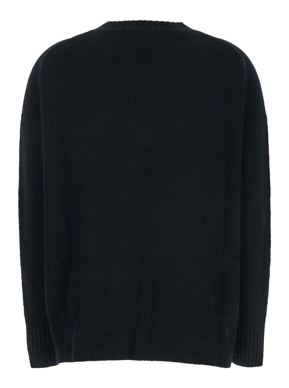 Allude Crewneck Sweater With Dropped Shoulders