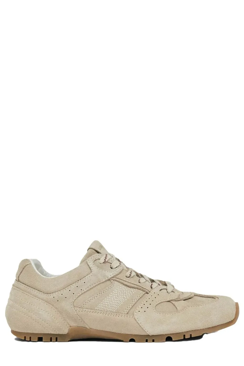 Alohas Perforated Detailed Lace-Up Sneakers