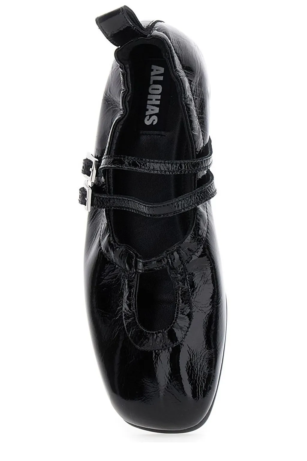 Alohas Anne Onix Square Toe Ballet Flats