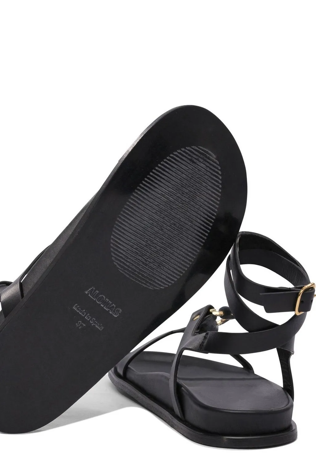 Alohas Leather Buckled Sandals