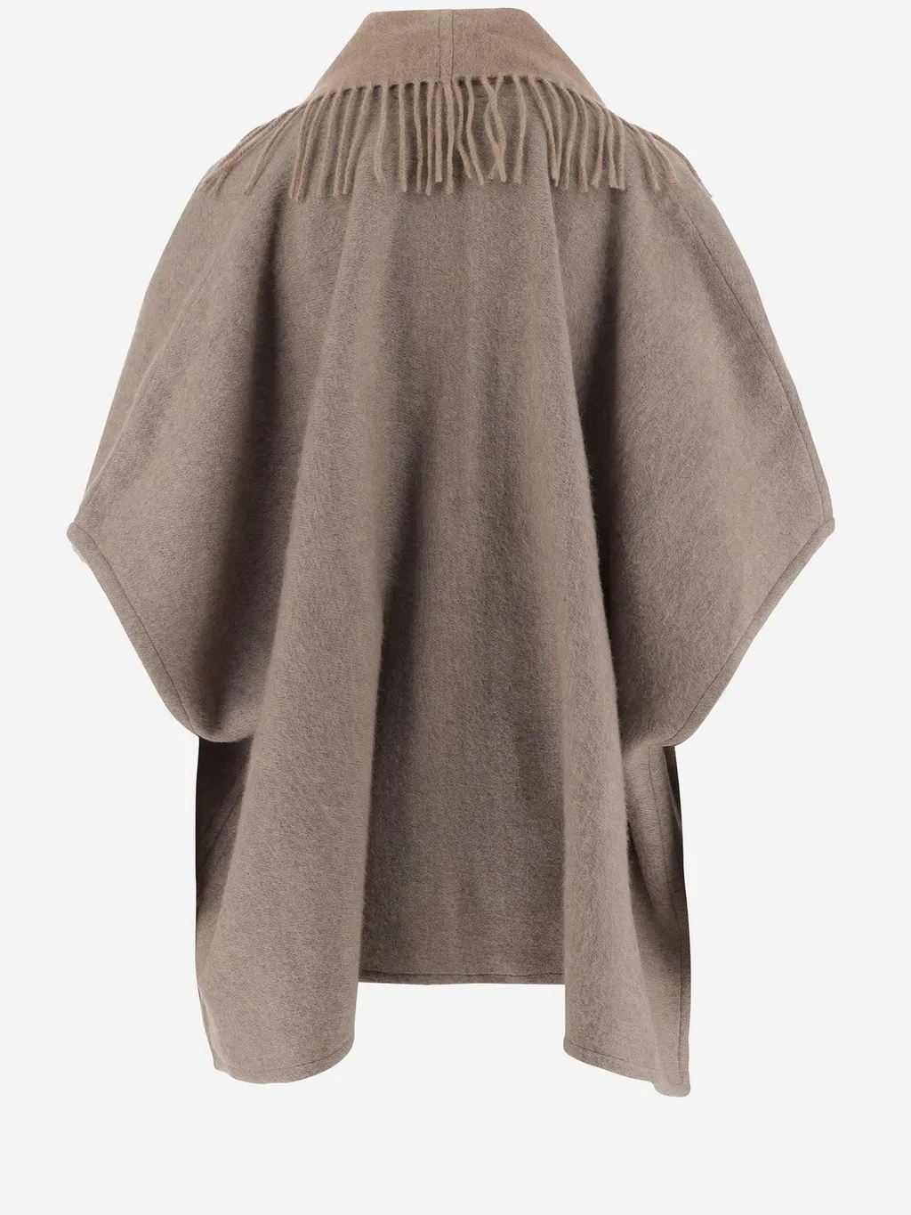 Alonpi Frayed-Edge Cashmere Cape