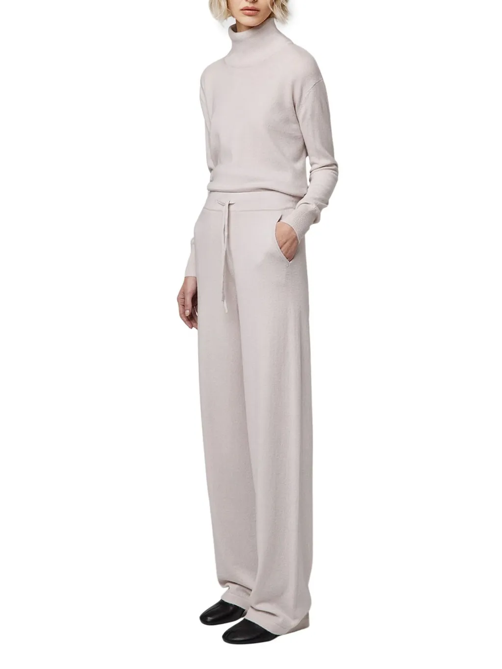 Alpha Studio Wide-Leg Drawstring Pants