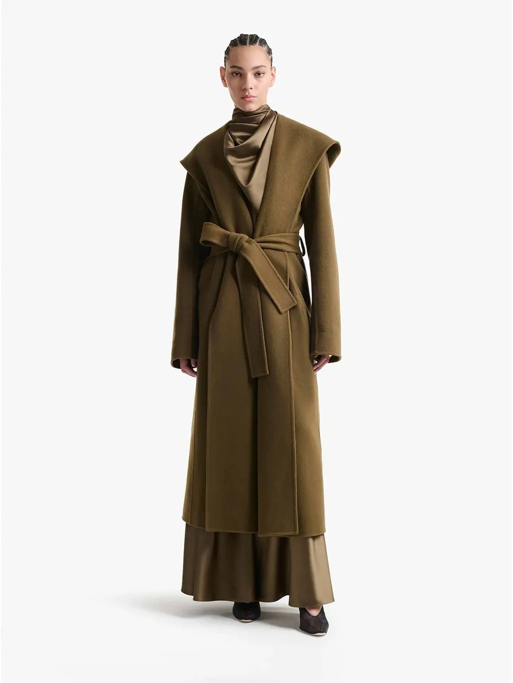 Altuzarra Cole Belted Hooded Coat