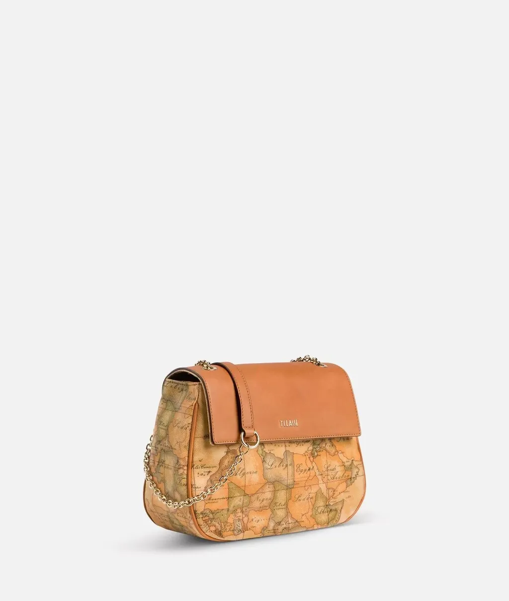 Alviero Martini Chain Flap Shoulder Bag