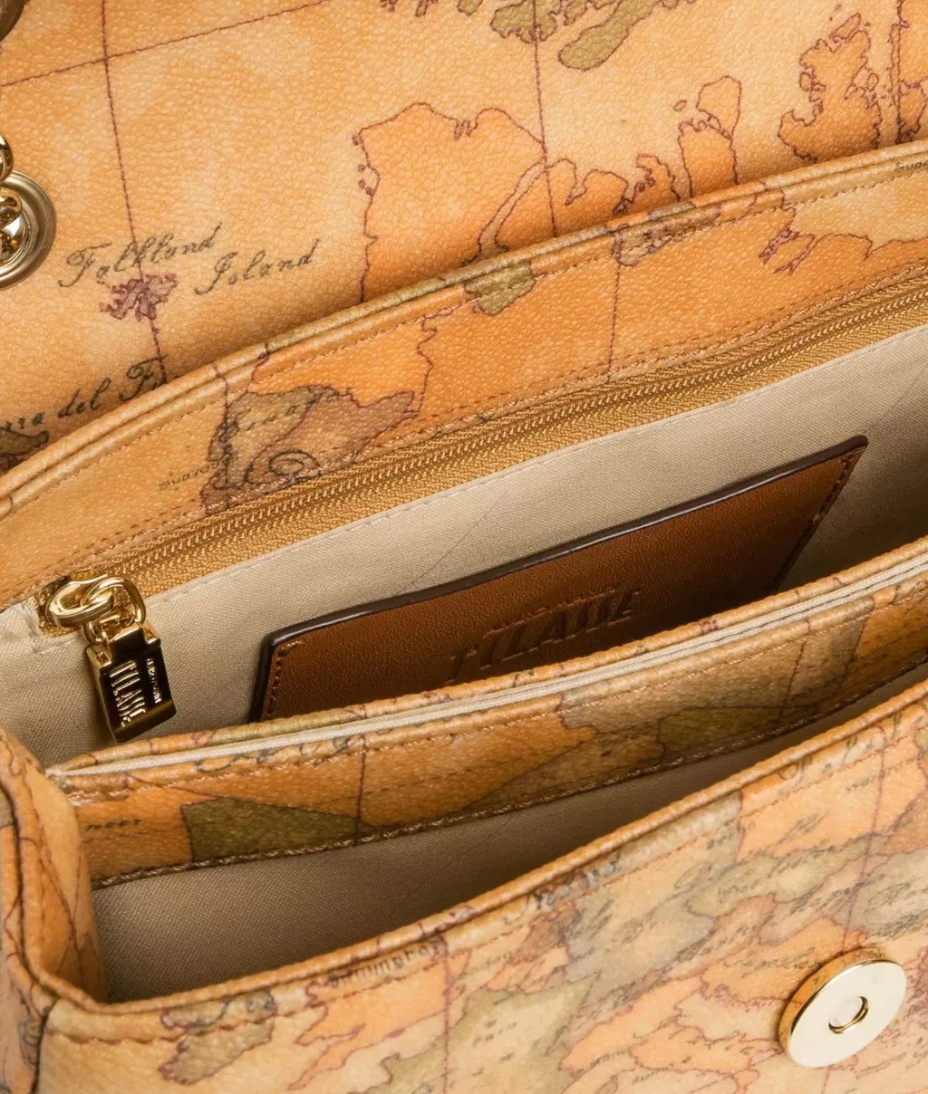 Alviero Martini Chain Flap Shoulder Bag