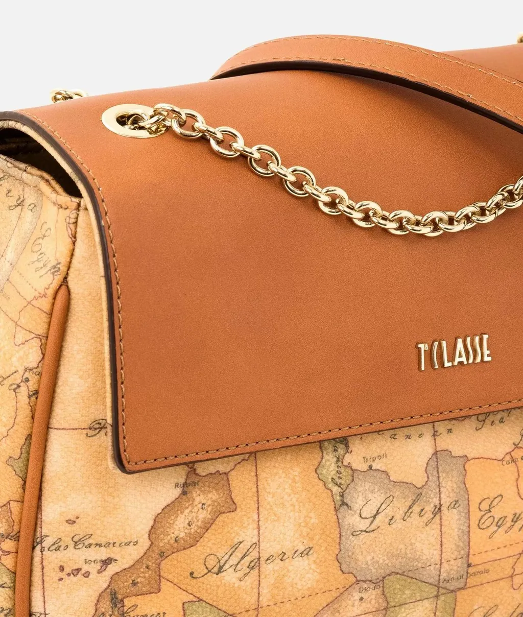 Alviero Martini Chain Flap Shoulder Bag