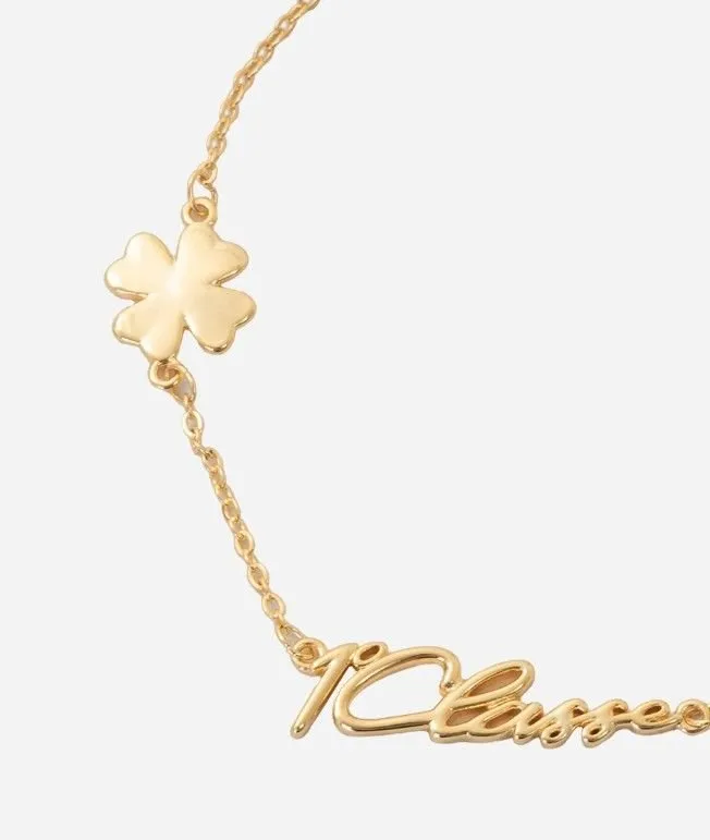 Alviero Martini Clover Logo Chain Bracelet