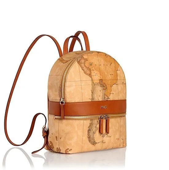 Alviero Martini Allover Map Print Backpack