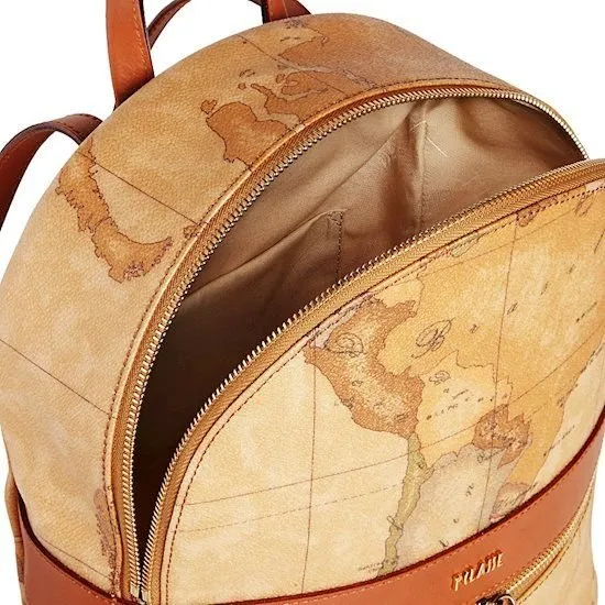 Alviero Martini Allover Map Print Backpack