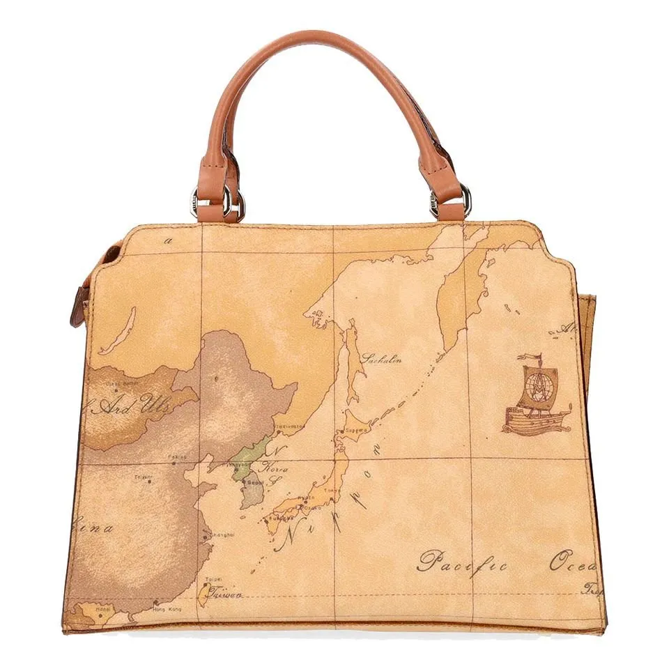 Alviero Martini Buckle-Detail Printed Tote Bag