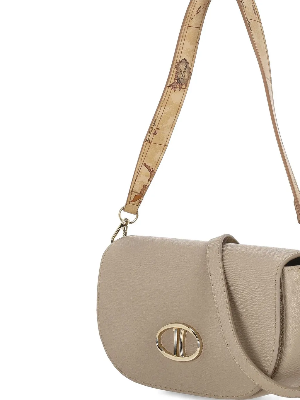 Alviero Martini Map-Print Strap Shoulder Bag