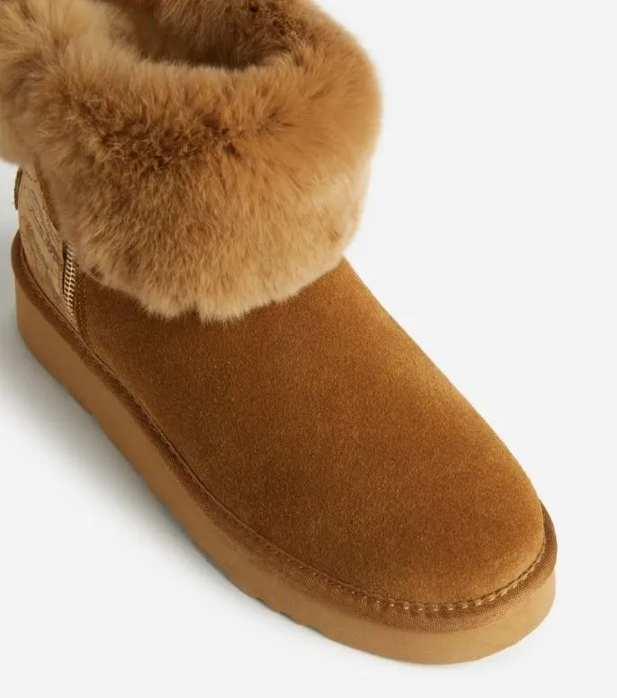 Alviero Martini Fur-Trimmed Boots