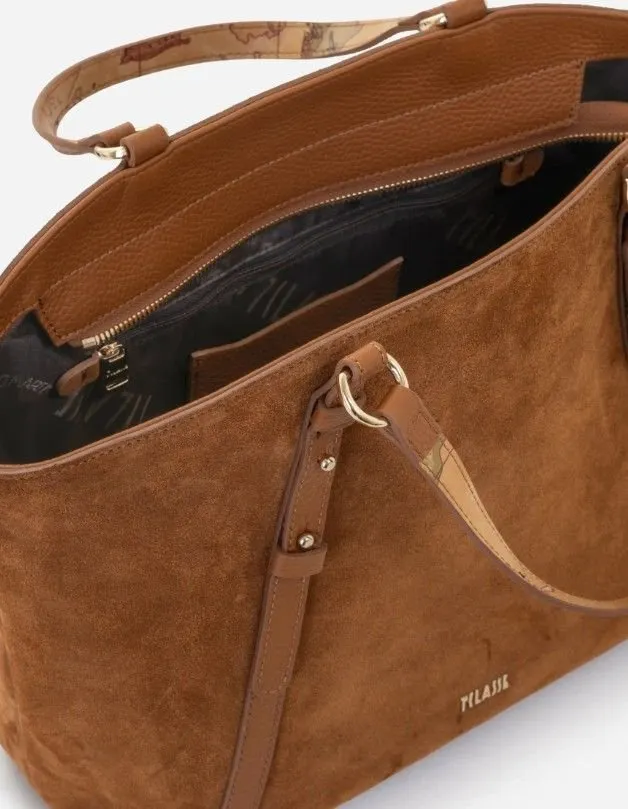 Alviero Martini Suede Tote Bag
