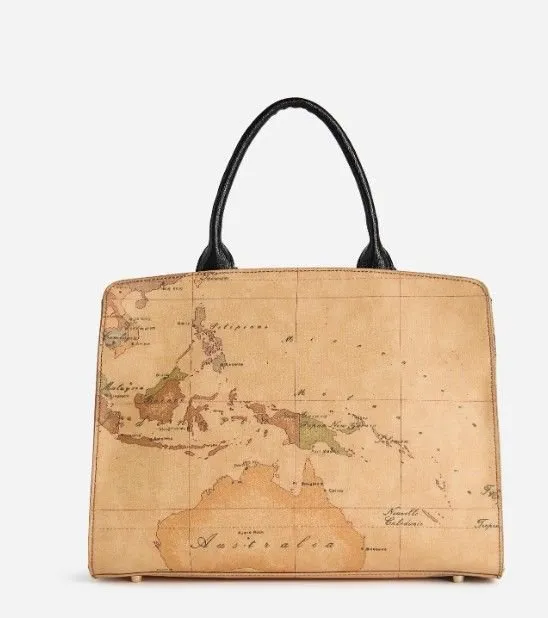 Alviero Martini Geo Map Tote Bag