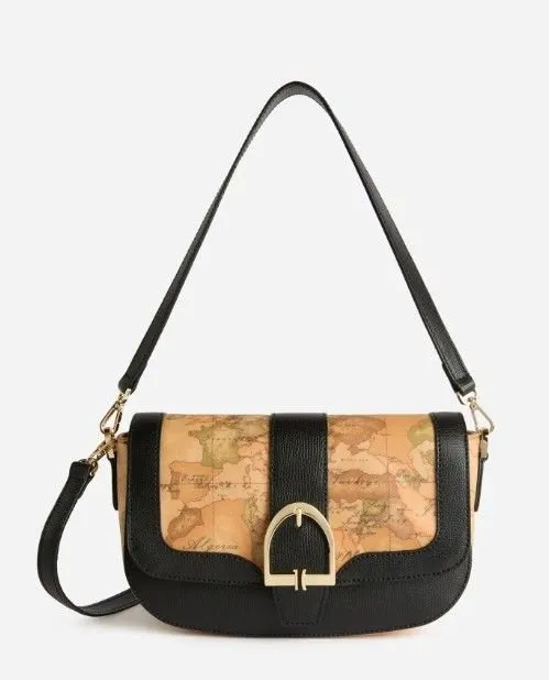 Alviero Martini Map Print Shoulder Bag