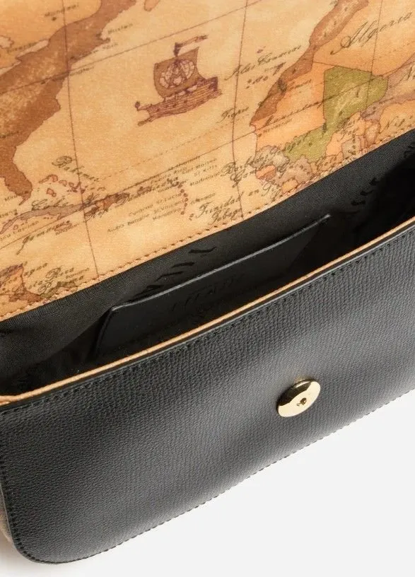 Alviero Martini Map Print Shoulder Bag