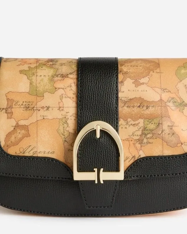 Alviero Martini Map Print Shoulder Bag