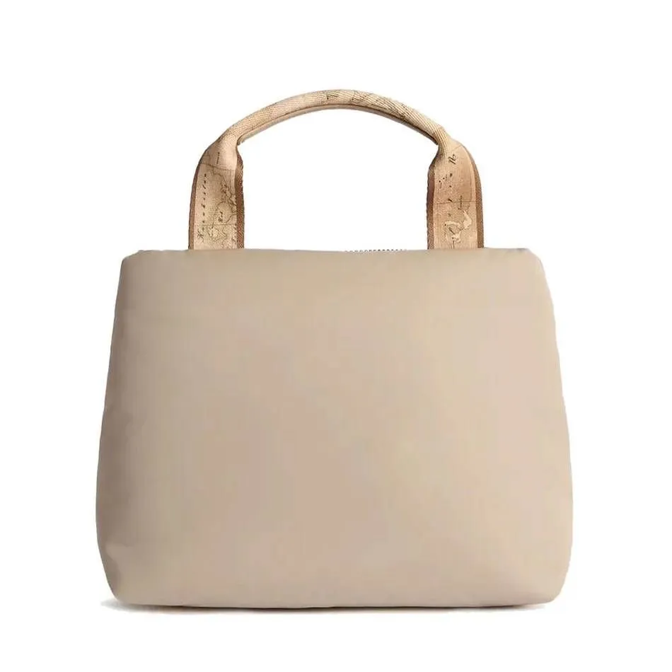 Alviero Martini Map-Print Handle Tote Bag