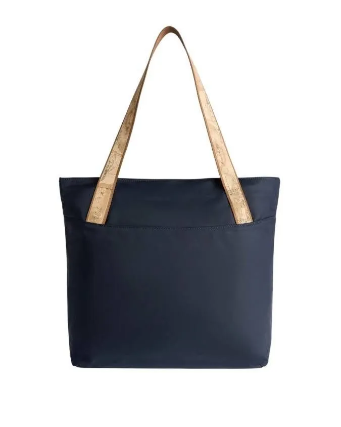 Alviero Martini Geo Map Strap Tote Bag