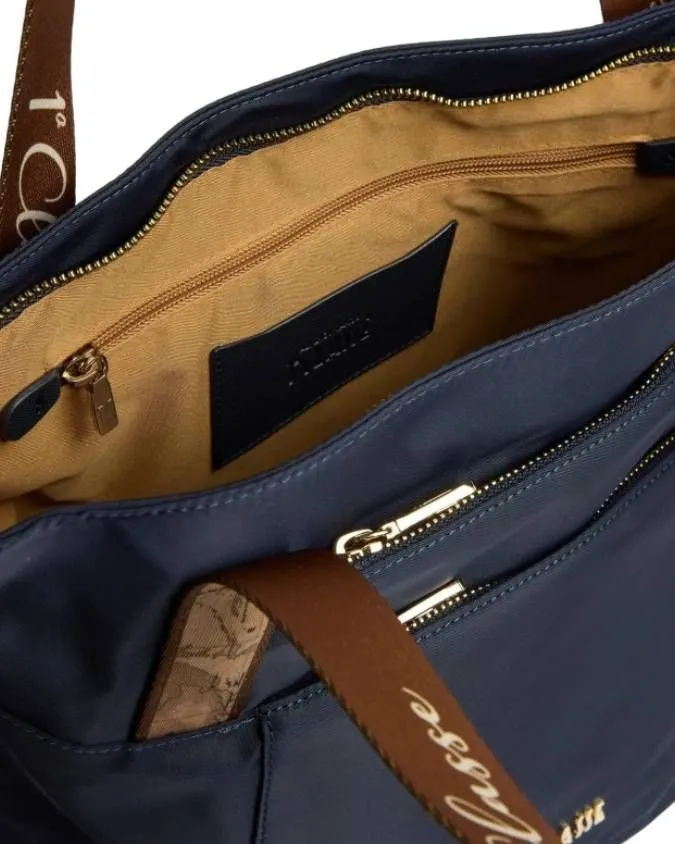 Alviero Martini Geo Map Strap Tote Bag
