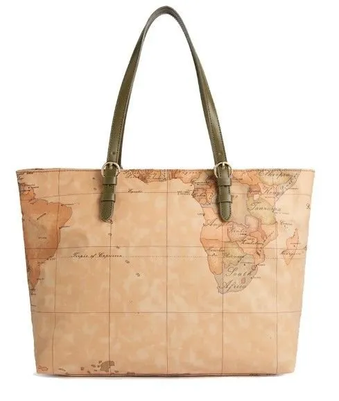 Alviero Martini Geo Map Tote Bag