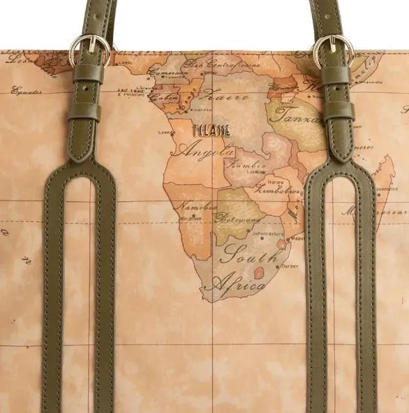 Alviero Martini Geo Map Tote Bag