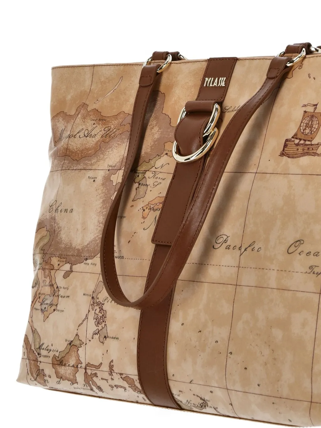 Alviero Martini Map-Print Tote Bag