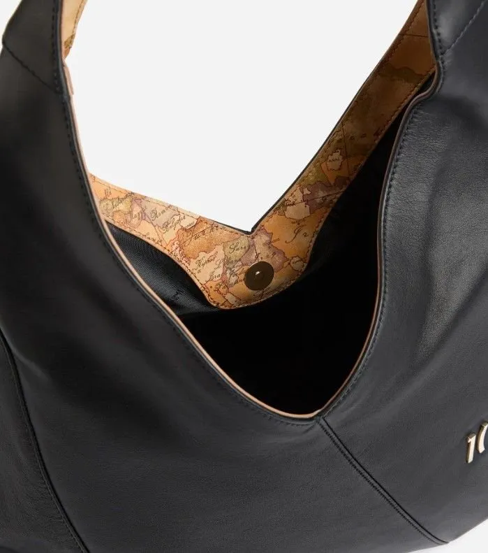Alviero Martini Geo Map Lined Shoulder Bag