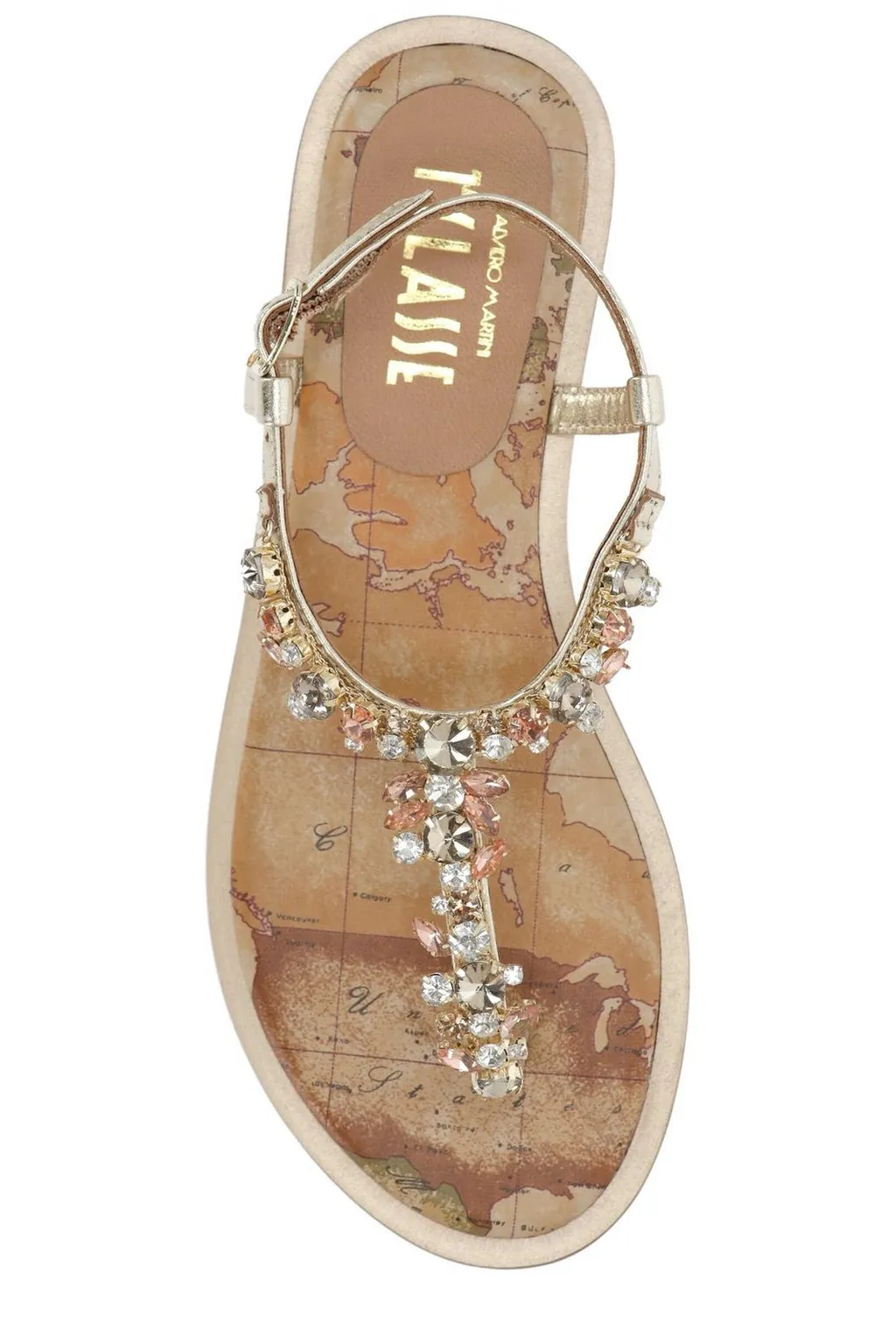 Alviero Martini Embellished Thong Sandals