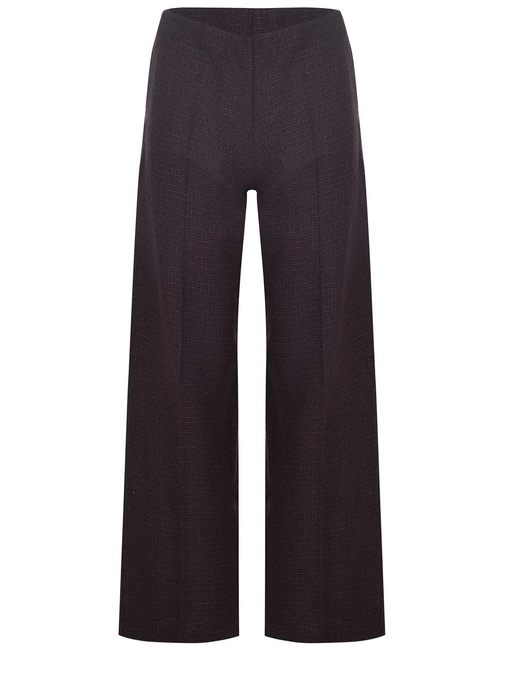 Alysi Checkered Pattern Wide Leg Trousers