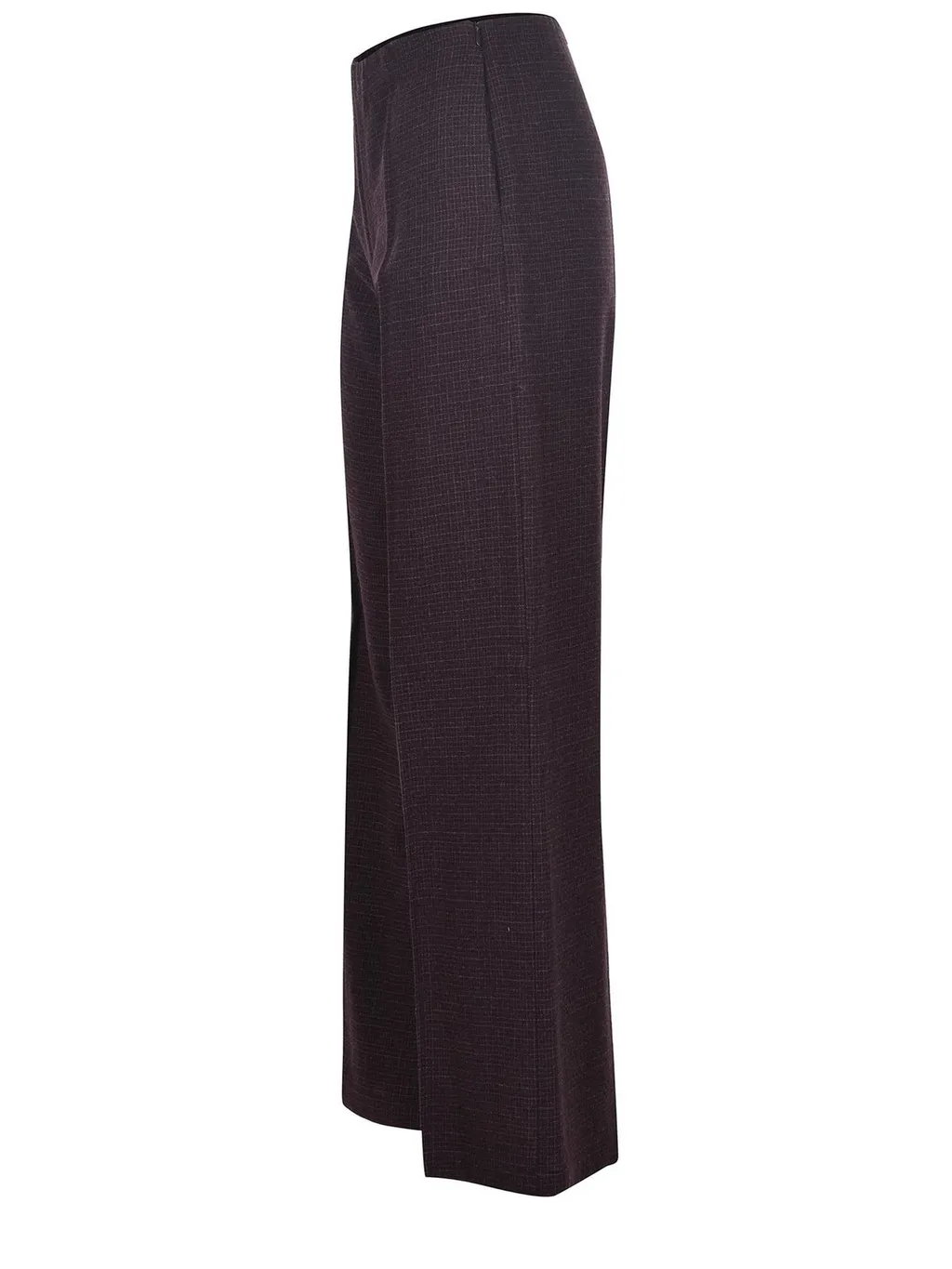 Alysi Checkered Pattern Wide Leg Trousers