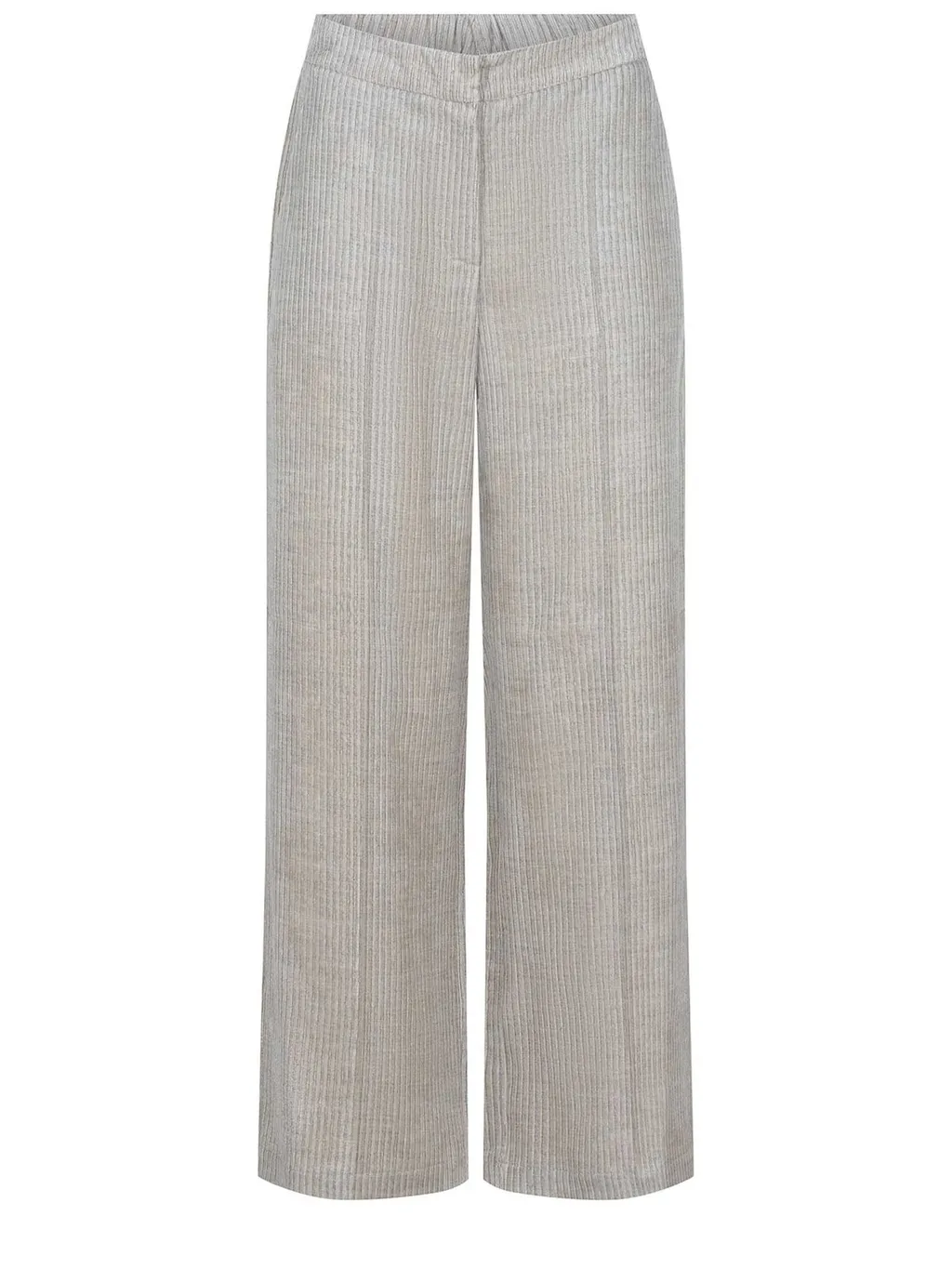 Alysi Elastic Waistband Wide-Leg Pants