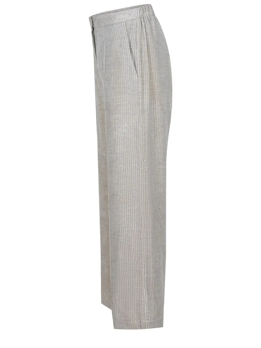 Alysi Elastic Waistband Wide-Leg Pants