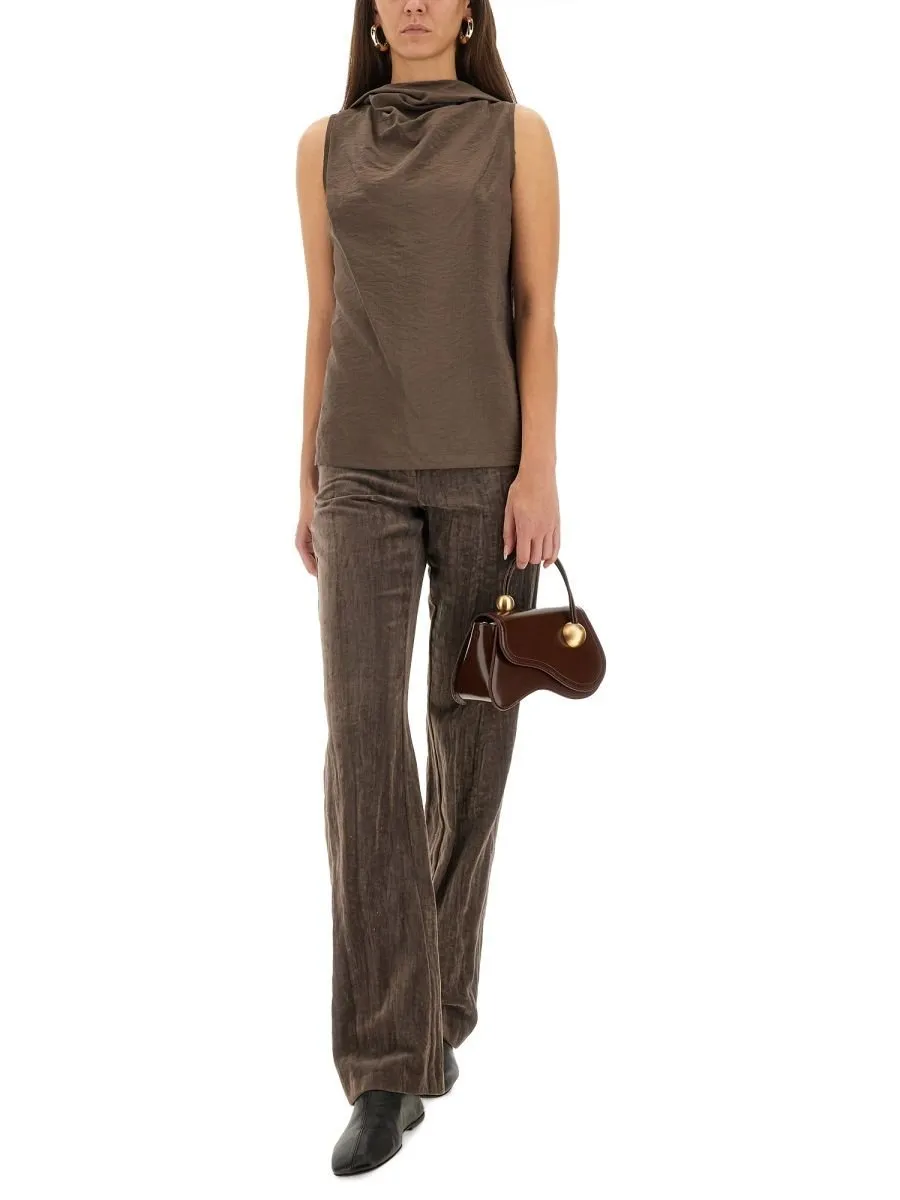 Alysi Hooded Sleeveless Top