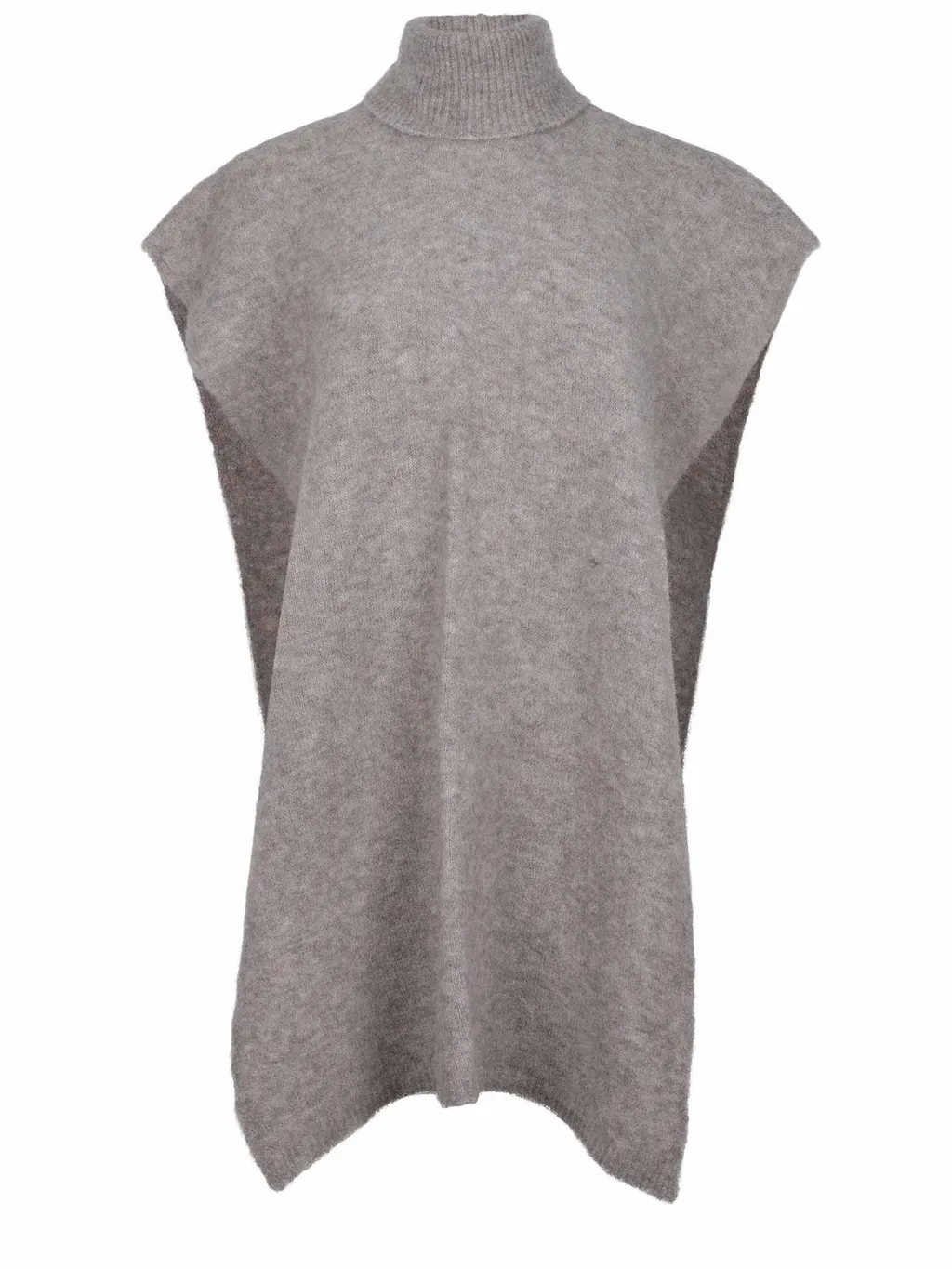 Alysi Quilted High Neck Sleeveless Cape