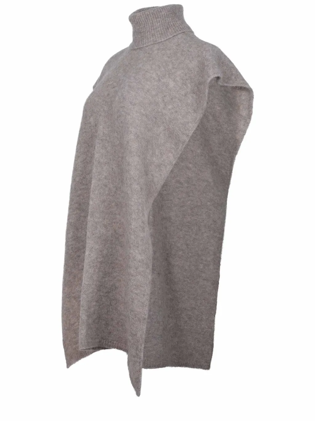 Alysi Quilted High Neck Sleeveless Cape