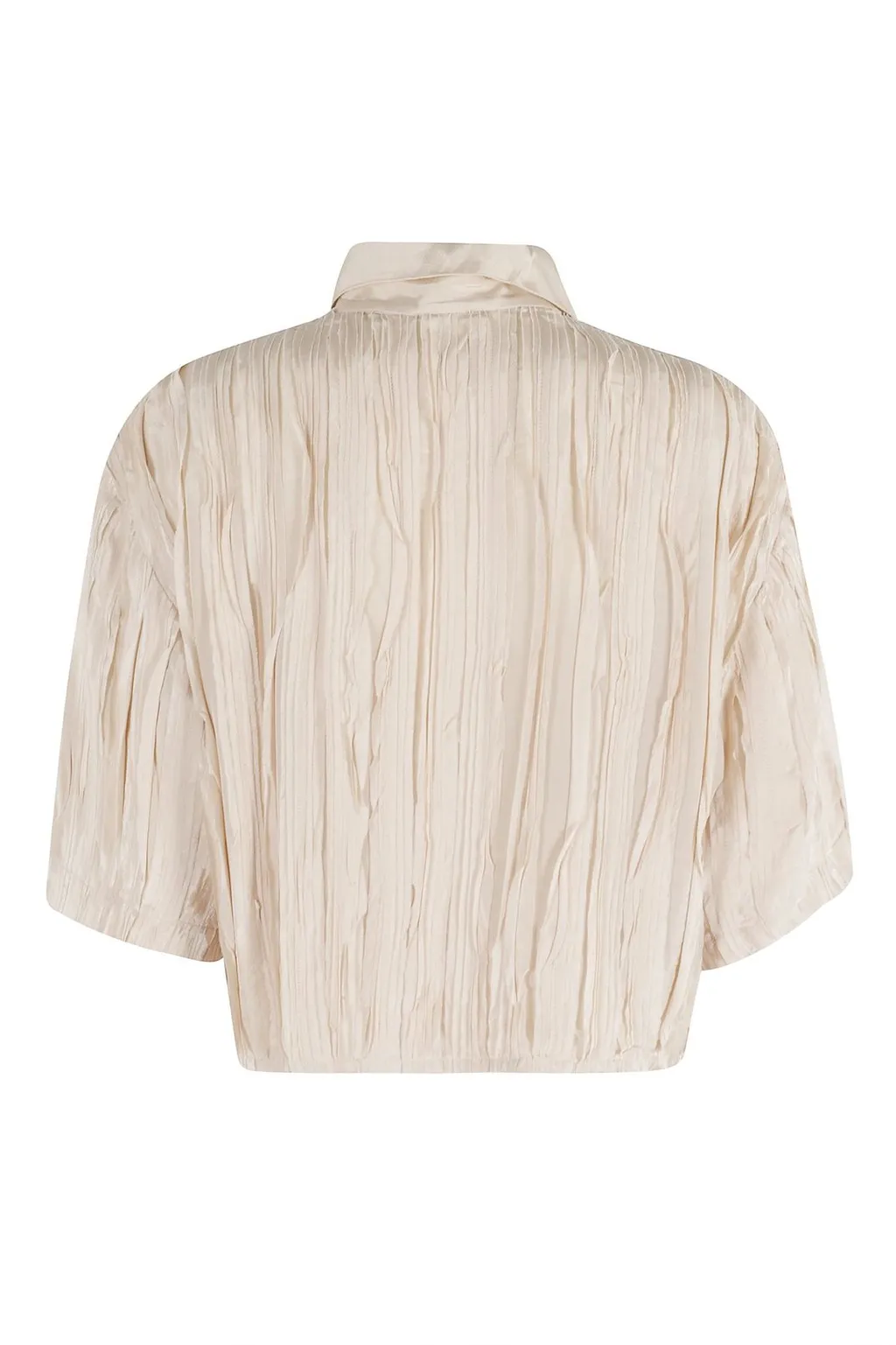 Alysi Origami-Pleated Short Sleeved Shirt