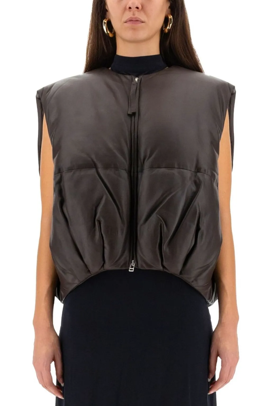 Alysi Quilted Zip-Up Vest