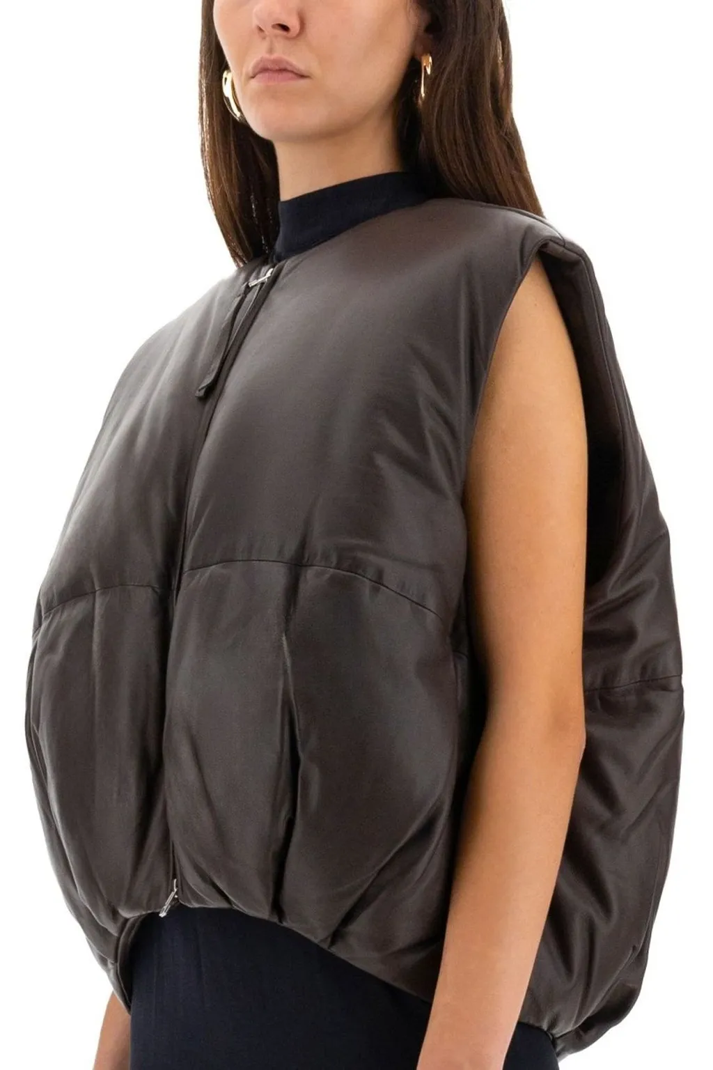 Alysi Quilted Zip-Up Vest