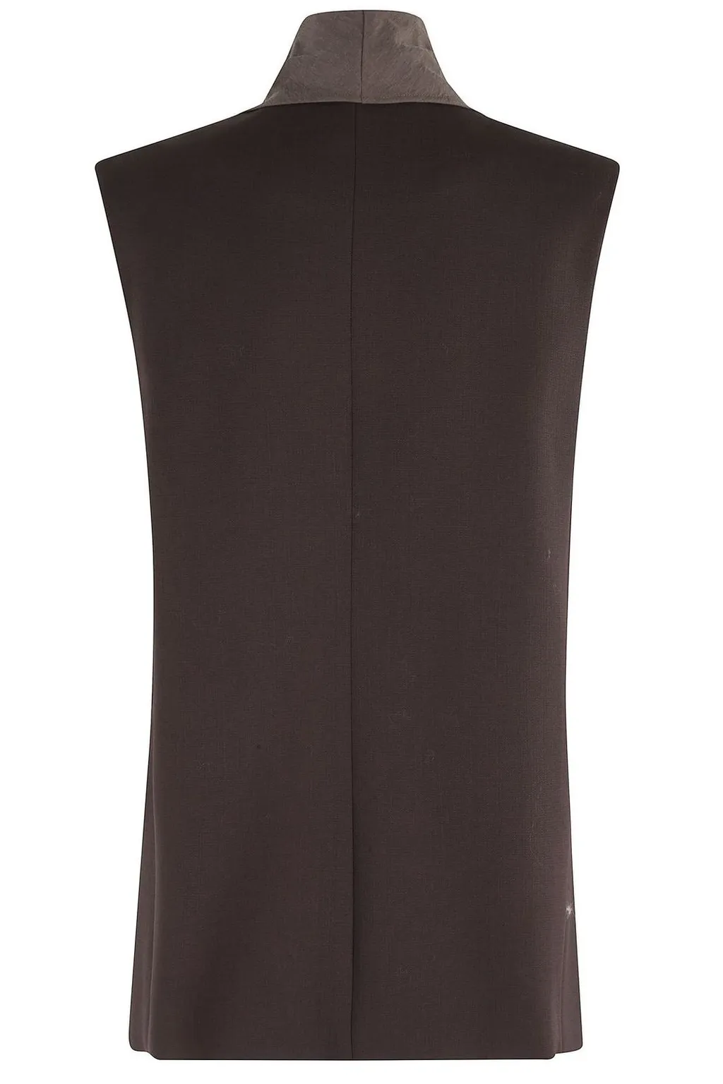 Alysi Scarf-Detail Sleeveless Tailored Blazer