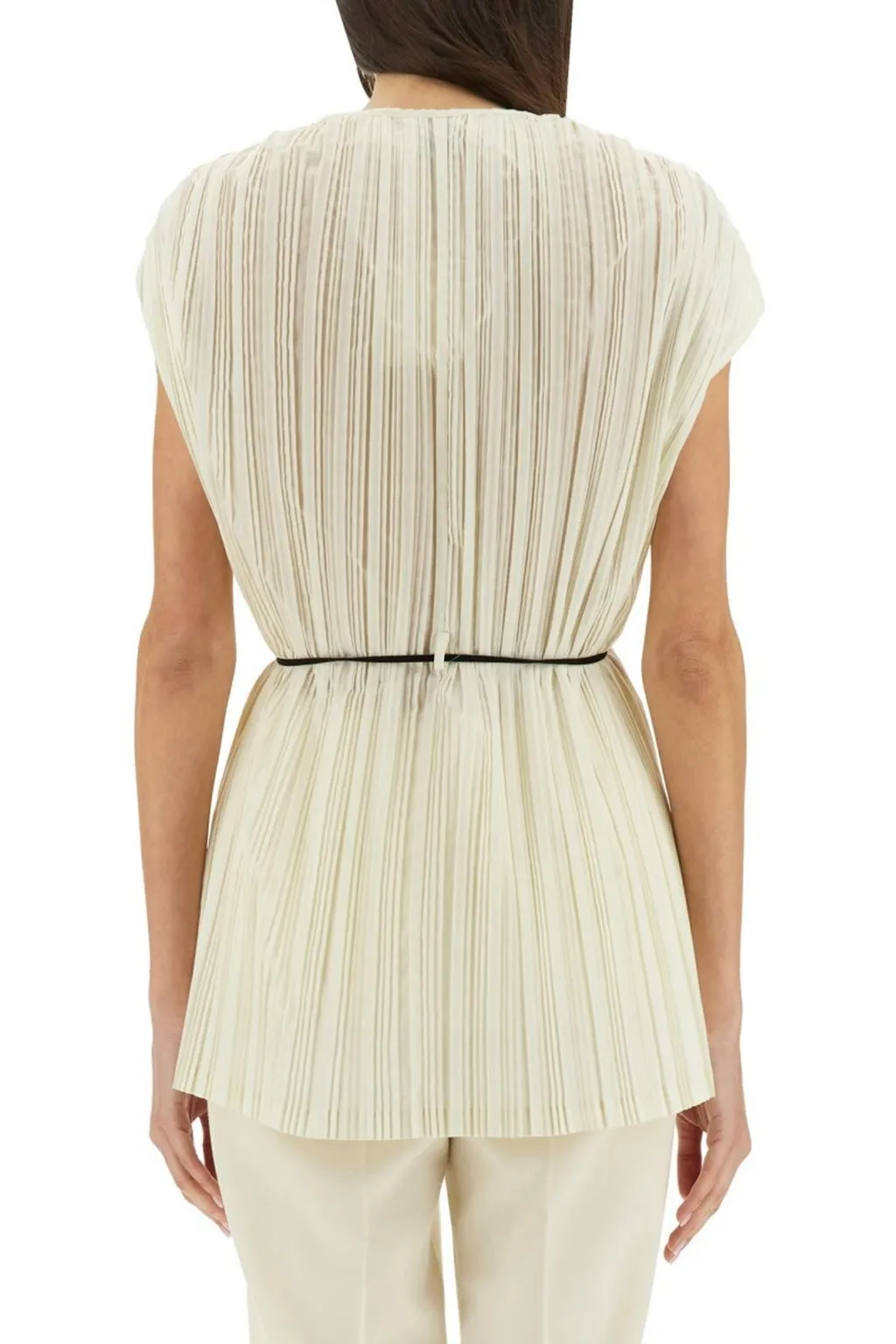 Alysi Pleated Wrap Style Jacket