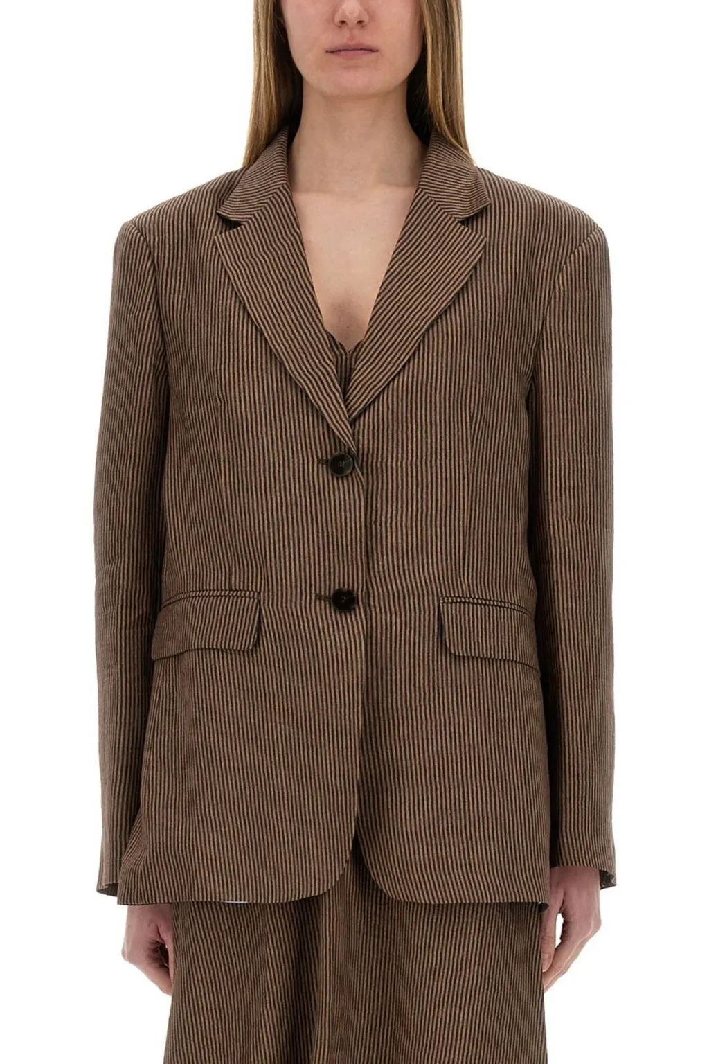 Alysi Mini Stripe Blazer Jacket