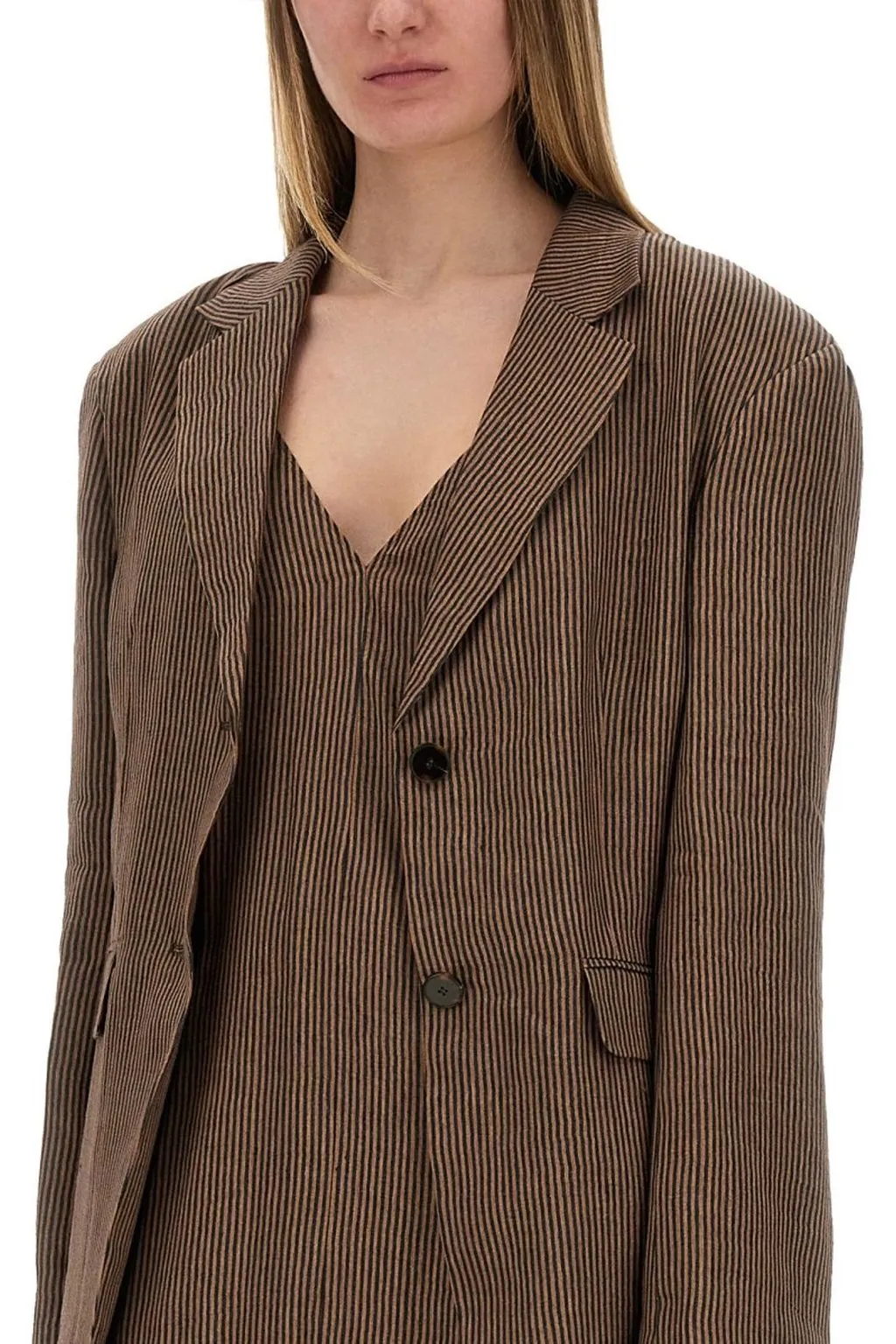 Alysi Mini Stripe Blazer Jacket