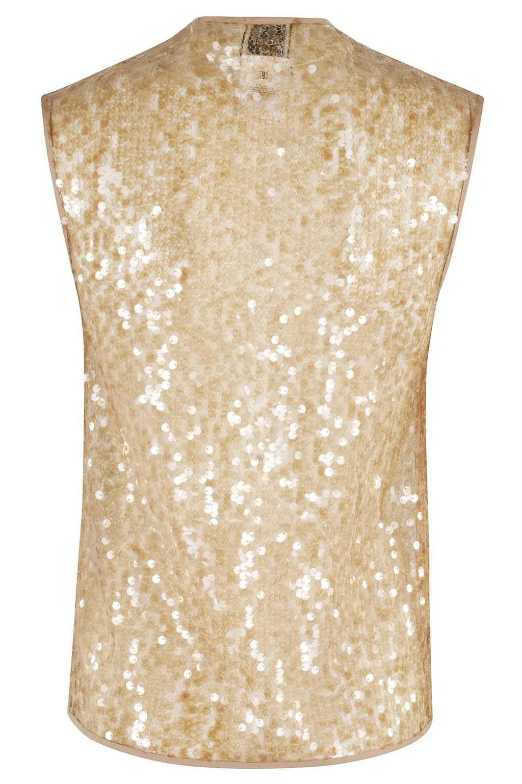 Alysi V-Neck Sequin-Embellished Top
