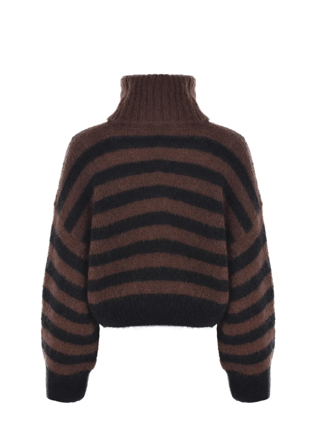 Alysi Striped Turtleneck Knitted Jumper
